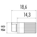 Binder Snap-In IP40 Kabeldose 3 polig